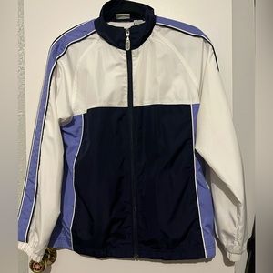 Navy/White/Powder Blue Windbreaker Jacket | Vintage | Classic Elements | S